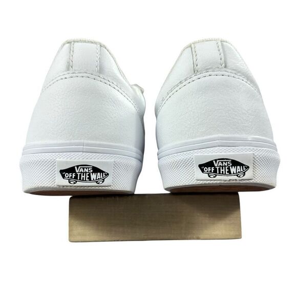 Vans Seldan White Leather Laceup Lowtops Women’s Size 8 - Picture 5 of 7